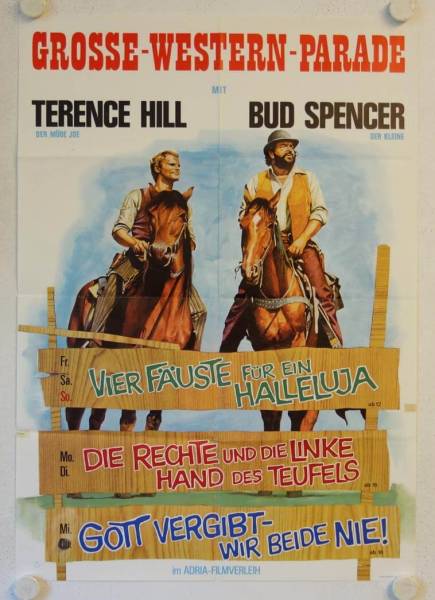Die grosse Western-Parade originales deutsches Filmplakat (R70s)